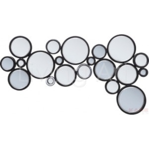 Lustro Circle Black 120x70cm - zdjęcie od Living Art Meble