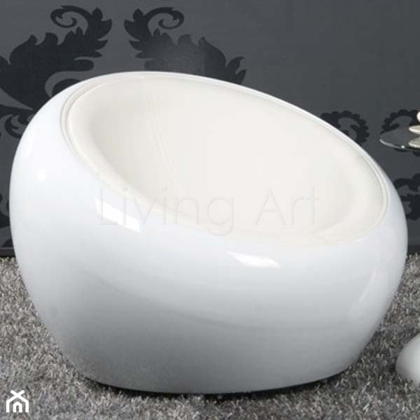 Fotel Lounge Ball white - zdjęcie od Living Art Meble