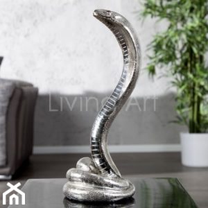 Figurka Cobra srebrna - zdjęcie od Living Art Meble - Homebook