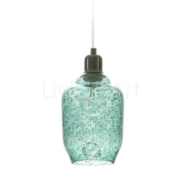 Lampa wisząca szklana mała, turquoise - zdjęcie od Living Art Meble