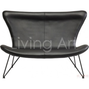 Sofa Miami Black 2-Seater Econo - zdjęcie od Living Art Meble