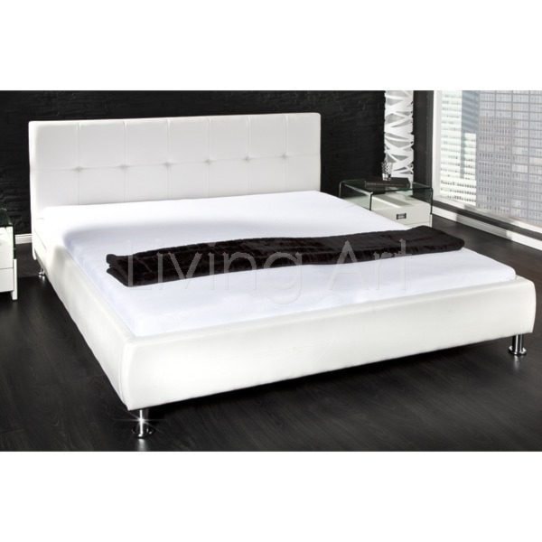 Łóżko Barcelona 160x200 białe - zdjęcie od Living Art Meble