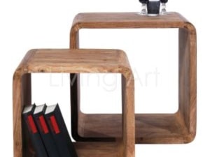 Stolik Authentico Cuben square (2/set) - zdjęcie od Living Art Meble