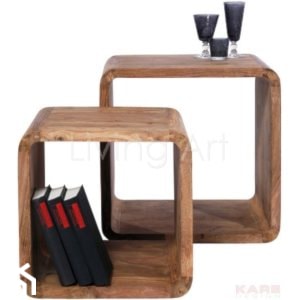 Stolik Authentico Cuben square (2/set) - zdjęcie od Living Art Meble - Homebook