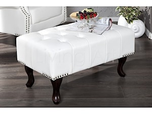 Stołek pufa Chesterfield white - zdjęcie od Living Art Meble