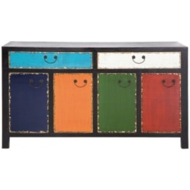 Komoda Harlekin black,2 drawers, 4 doors - zdjęcie od Living Art Meble