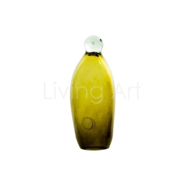 Figurka Pingwin szklany 20, olive - zdjęcie od Living Art Meble - Homebook