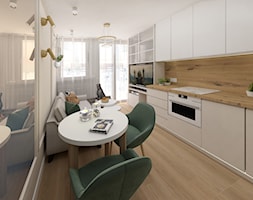 Projekt CENTURY BEIGE mieszkania w bloku - Kuchnia - zdjęcie od JN STUDIO JOANNA NAWROCKA - Homebook