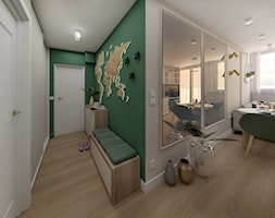 Projekt CENTURY BEIGE mieszkania w bloku - Hol / przedpokój - zdjęcie od JN STUDIO JOANNA NAWROCKA - Homebook