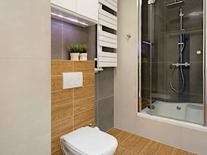 Mieszkanie kolorowe - Średnia bez okna łazienka, styl nowoczesny - zdjęcie od JN STUDIO JOANNA NAWROCKA