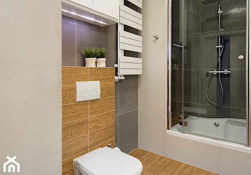 Mieszkanie kolorowe - Średnia bez okna łazienka, styl nowoczesny - zdjęcie od JN STUDIO JOANNA NAWROCKA