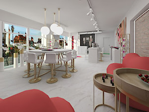 Salon kosmetyczny LIP LAB - Wnętrza publiczne, styl glamour - zdjęcie od JN STUDIO JOANNA NAWROCKA