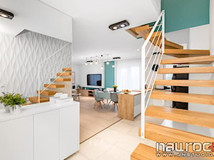 Apartament Wrocław - Schody, styl minimalistyczny - zdjęcie od JN STUDIO JOANNA NAWROCKA