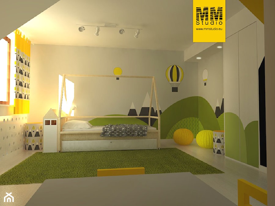 Aranżacja pokoju dla dziecka z ładnym widokiem - zdjęcie od Studio projektowe Magdalena Magiera