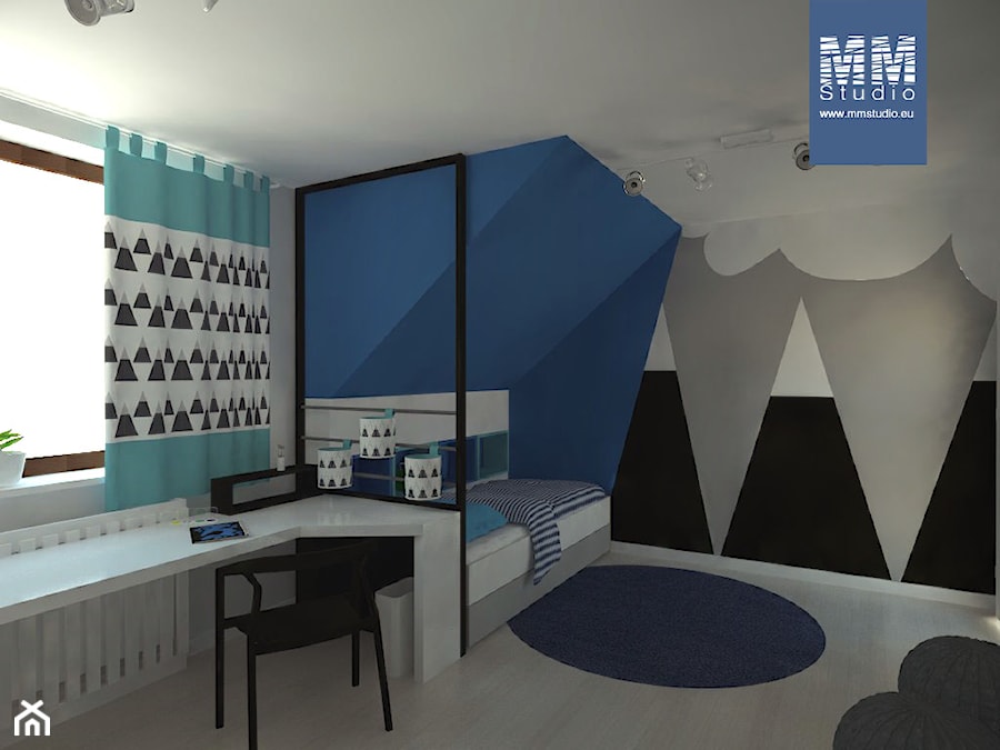 Aranżacja pokoju dla dziecka z górami - zdjęcie od Studio projektowe Magdalena Magiera
