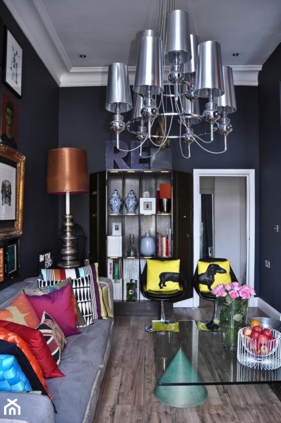 black&white/inspiracje pozyskane z Pinterest - Salon, styl glamour - zdjęcie od Maison Studio - Architektura Wnetrz. Żaklina Litwa