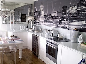 black&white/inspiracje pozyskane z Pinterest - Kuchnia, styl nowoczesny - zdjęcie od Maison Studio - Architektura Wnetrz. Żaklina Litwa