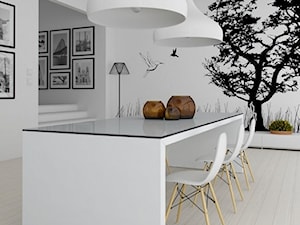 black&white/inspiracje pozyskane z Pinterest - Jadalnia, styl nowoczesny - zdjęcie od Maison Studio - Architektura Wnetrz. Żaklina Litwa