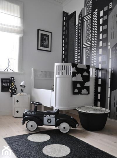 black&white/inspiracje pozyskane z Pinterest - Pokój dziecka, styl tradycyjny - zdjęcie od Maison Studio - Architektura Wnetrz. Żaklina Litwa