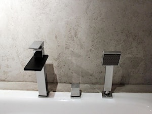Ciepło/zimno - teak i beton - Łazienka, styl industrialny - zdjęcie od Wooow! projekt