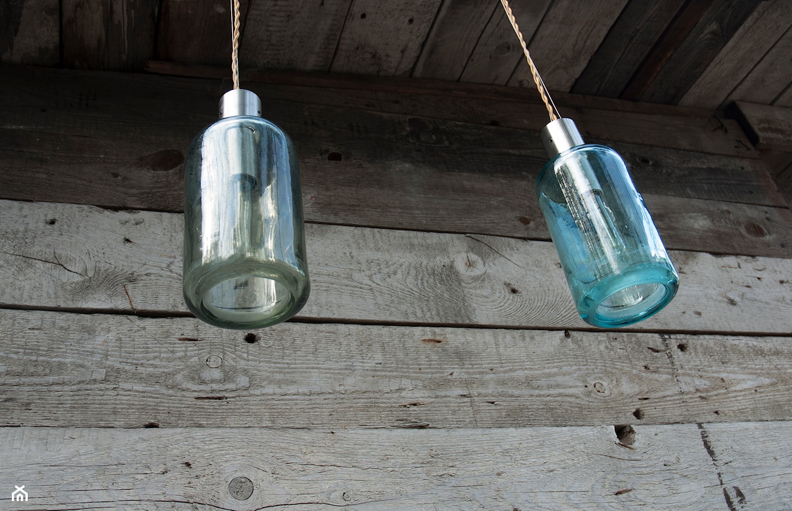 Lampion gładki ze szklanego syfonu - zdjęcie od Nanowo Industrial Design - Homebook