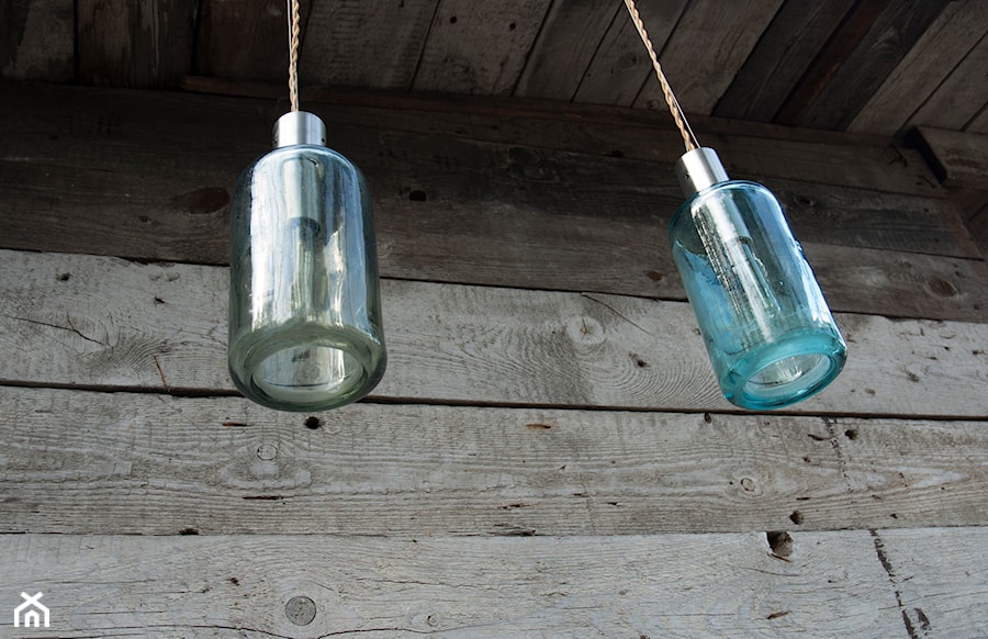 Lampion gładki ze szklanego syfonu - zdjęcie od Nanowo Industrial Design