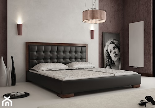 Średnia czarna szara sypialnia, styl glamour - zdjęcie od Edyta Gołębiewska