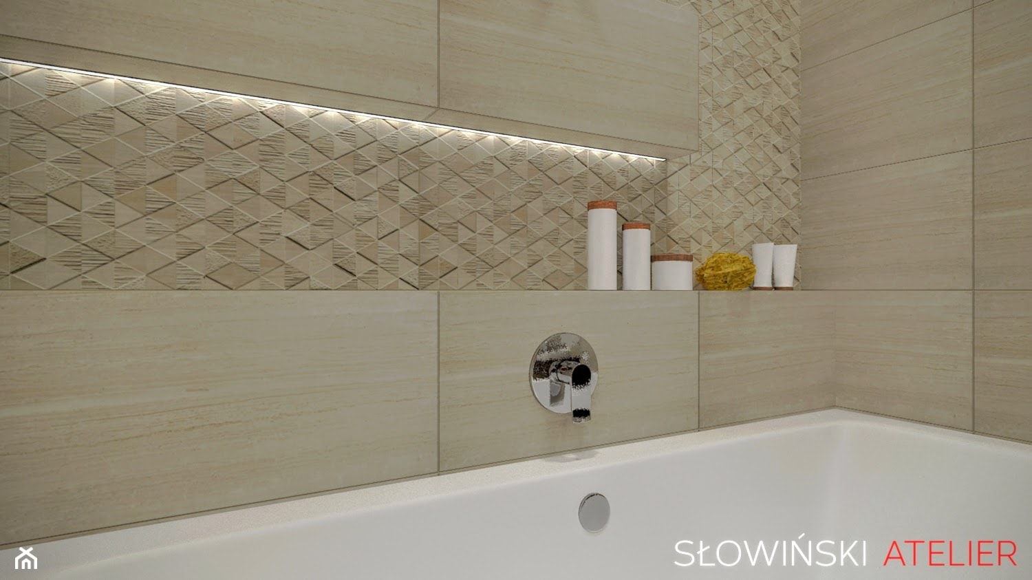 Nowoczesna łazienka z wanną - Łazienka, styl nowoczesny - zdjęcie od Atelier Słowiński - Homebook