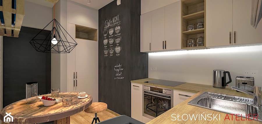 "upcykling" w kuchni - Kuchnia, styl industrialny - zdjęcie od Atelier Słowiński