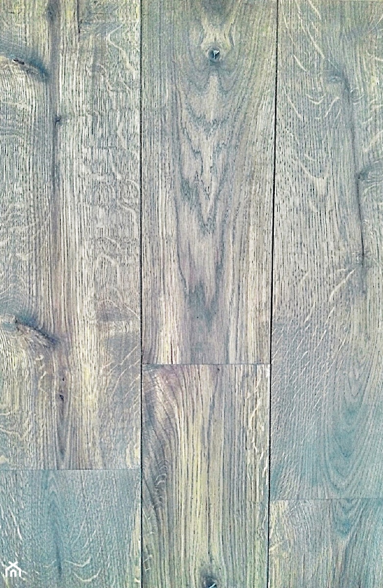 Podłoga dębowa Light Blue - zdjęcie od Pracownia Unique Wood Design