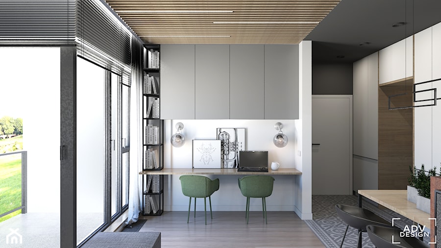 54 m2 - Biuro, styl nowoczesny - zdjęcie od ADV Design