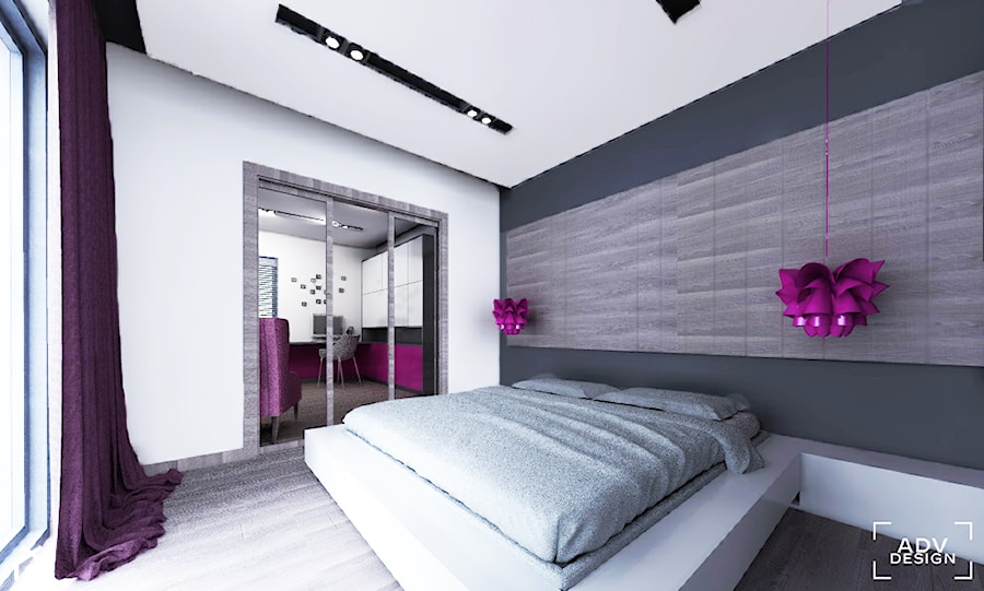 91 m2 - Sypialnia, styl nowoczesny - zdjęcie od ADV Design