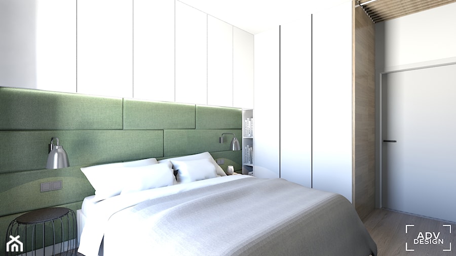 54 m2 - Sypialnia, styl nowoczesny - zdjęcie od ADV Design