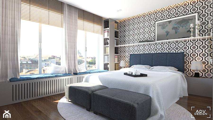 115 m2 - Sypialnia, styl nowoczesny - zdjęcie od ADV Design