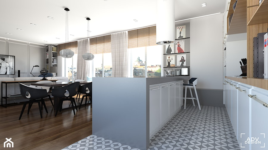 115 m2 - Kuchnia, styl nowoczesny - zdjęcie od ADV Design