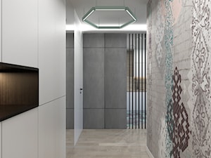 63 m2 - Średni biały hol / przedpokój, styl nowoczesny - zdjęcie od ADV Design