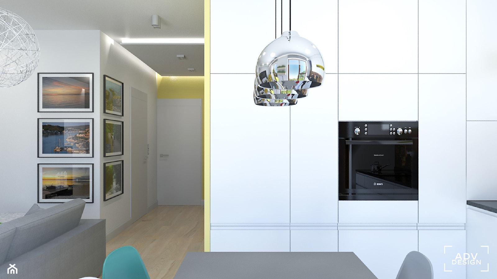 76 m2 - Kuchnia, styl nowoczesny - zdjęcie od ADV Design - Homebook