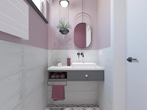 Toaleta z patchworkiem na podłodze - zdjęcie od ANIMA-DESIGN