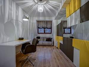 Malutki apartament nowoczesny z żółtym akcentem - Pokój dziecka, styl nowoczesny - zdjęcie od STUDIO FORMY BIURO ARCHITEKTONICZNE AGNIESZKA BURZYKOWSKA- WALKOSZ