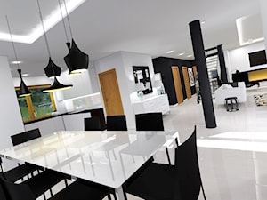 Projekt domu jednorodzinnego 120m2. 2015 - Jadalnia, styl nowoczesny - zdjęcie od Design By