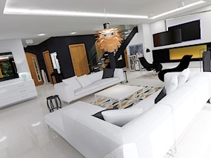 Projekt domu jednorodzinnego 120m2. 2015 - Salon, styl nowoczesny - zdjęcie od Design By