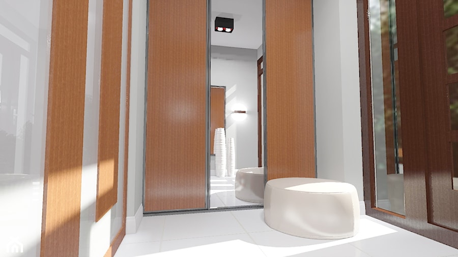 Wizualizacje wnętrz domu jednorodzinnego (2013) - Hol / przedpokój, styl nowoczesny - zdjęcie od Design By