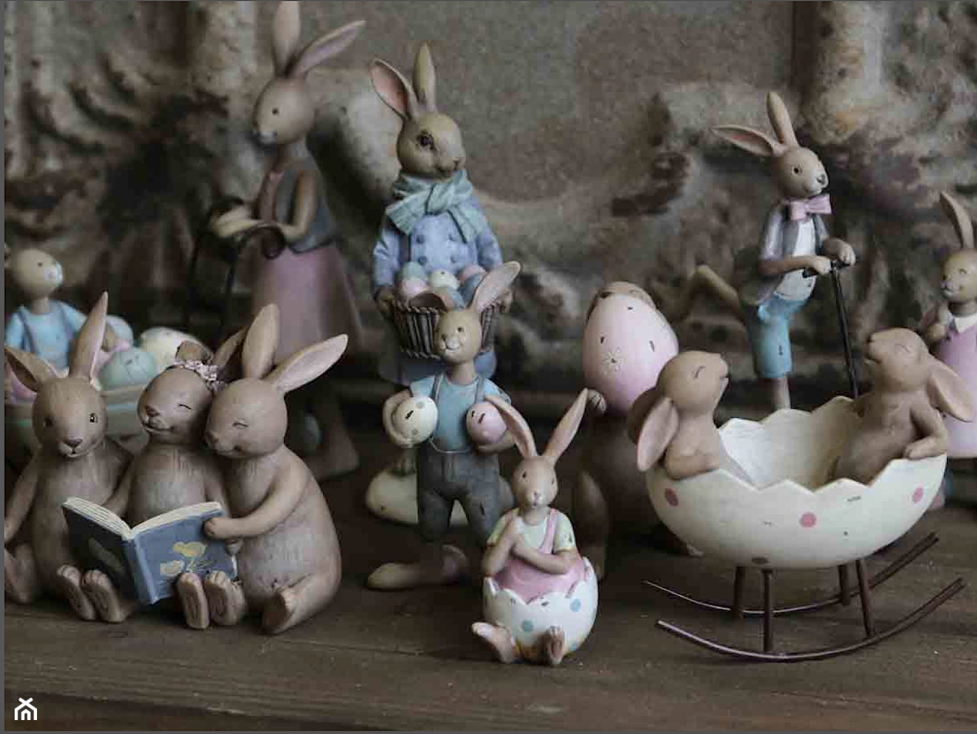 Wielkanoce dekoracje, ozdoby - zające wielkanocne w stylu retro. - zdjęcie od Niemajakwdomu.com - Homebook