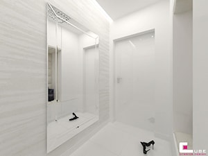 Dom w Markach - Mały biały hol / przedpokój, styl nowoczesny - zdjęcie od CUBE Interior Design