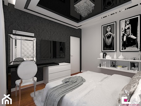 Aranżacje wnętrz - Sypialnia: Mieszkanie we Wrocławiu - Sypialnia, styl glamour - CUBE Interior Design. Przeglądaj, dodawaj i zapisuj najlepsze zdjęcia, pomysły i inspiracje designerskie. W bazie mamy już prawie milion fotografii!