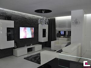 Mieszkanie Białołęka, Warszawa - Salon, styl glamour - zdjęcie od CUBE Interior Design