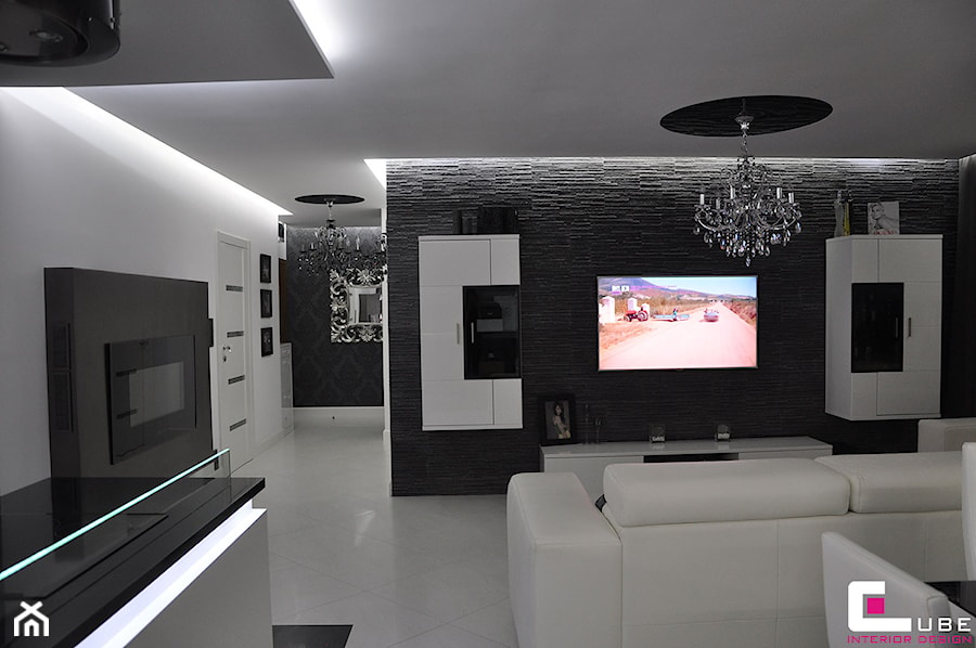 Salon, styl glamour - zdjęcie od CUBE Interior Design