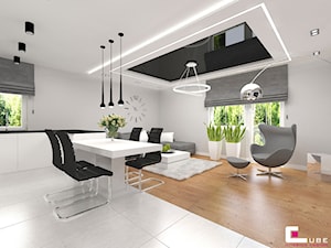 Mieszkanie w Końskich - Salon, styl nowoczesny - zdjęcie od CUBE Interior Design