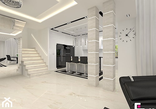 Projekt wnętrz domu - Schody, styl nowoczesny - zdjęcie od CUBE Interior Design