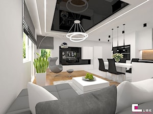 Mieszkanie w Końskich - Salon, styl nowoczesny - zdjęcie od CUBE Interior Design